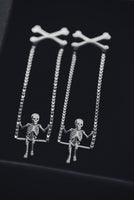 Bad Bones Betty Earrings - Silver