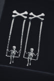 Bad Bones Betty Earrings - Silver
