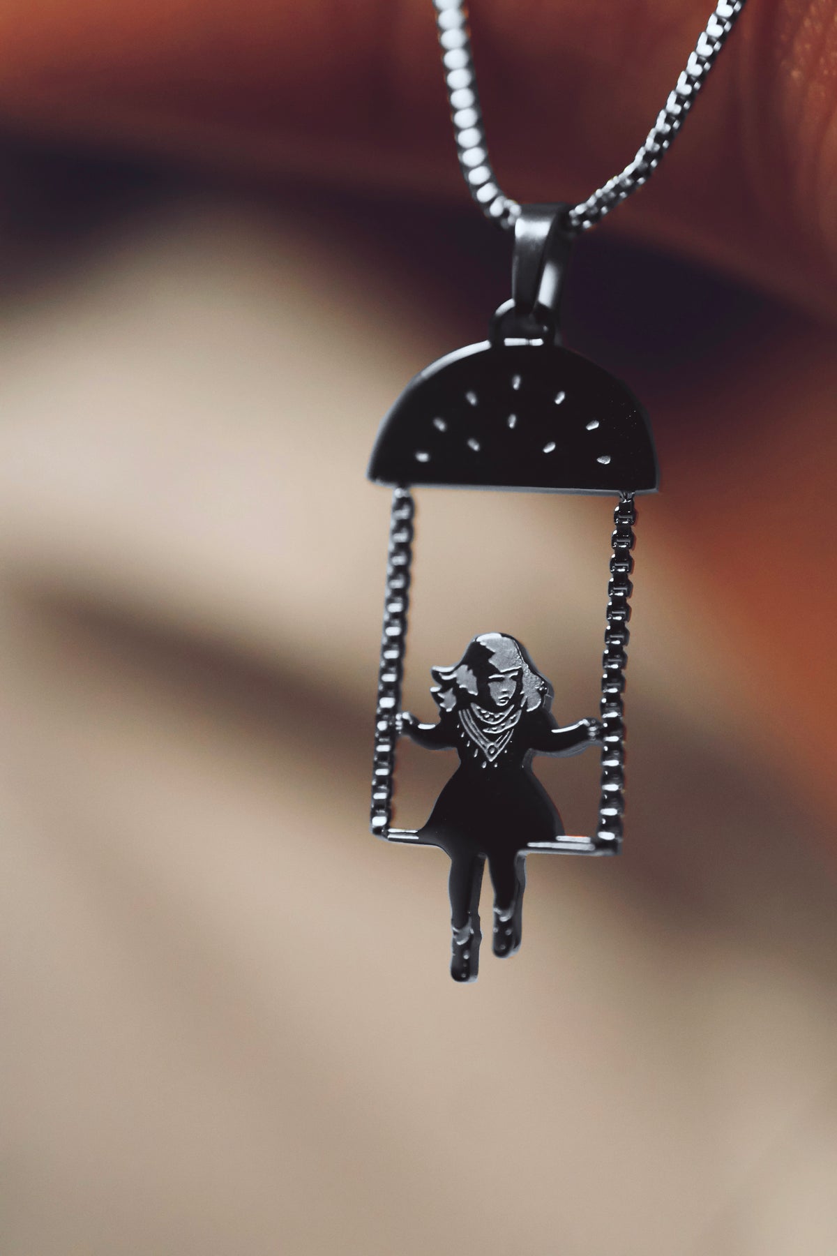 Amina in the Air Necklace - Silver