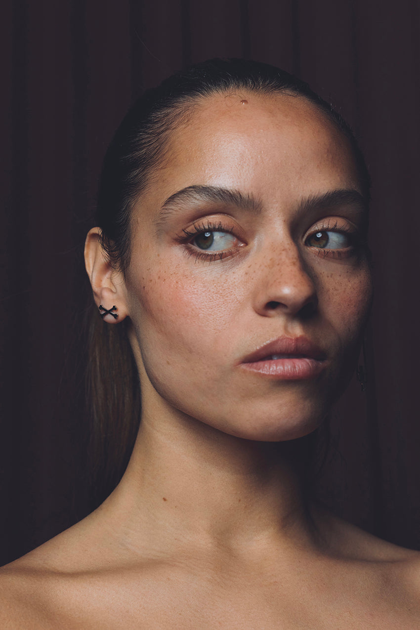 Bad Bones Studs - Silver