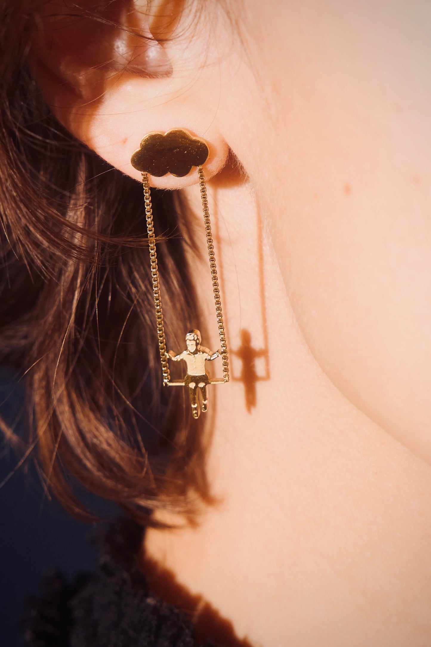 Archie in the Clouds Earrings - Gold