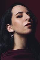 Amina in the Air Earrings - Silver