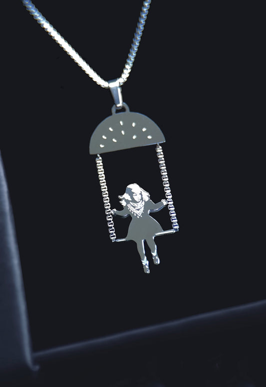 Amina in the Air Necklace - Silver