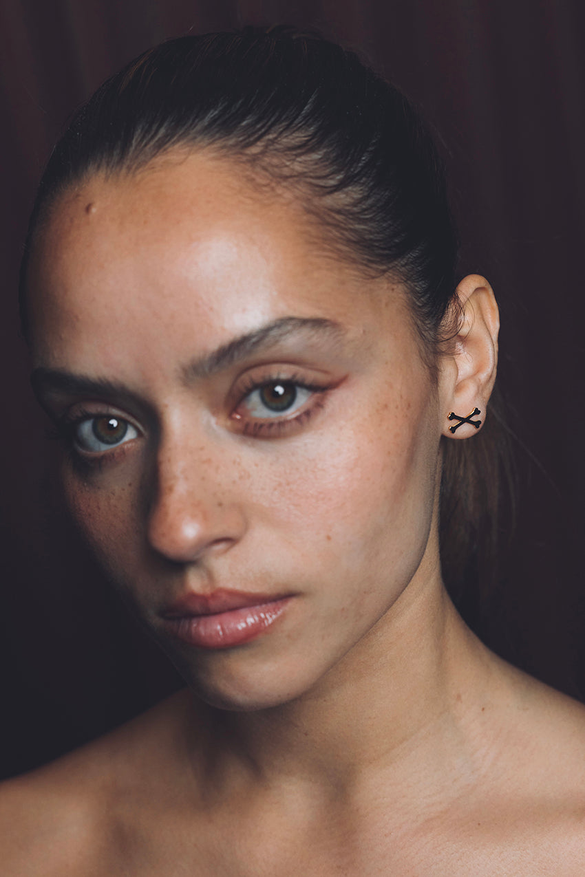 Bad Bones Studs - Gold