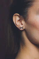 Bad Bones Studs - Gold