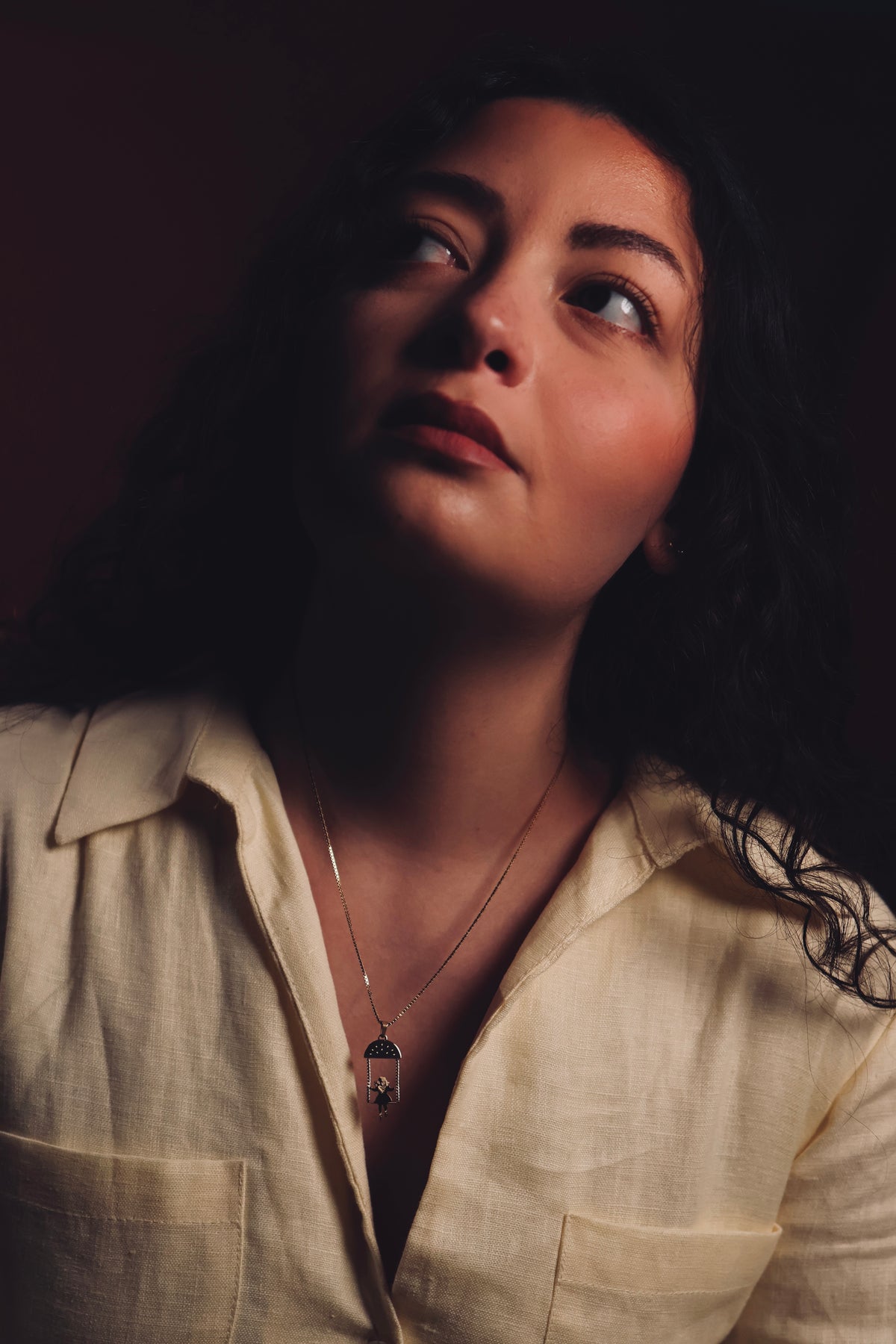 Amina in the Air Necklace - Gold