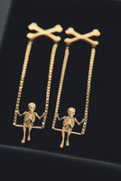Bad Bones Betty Earrings - Gold