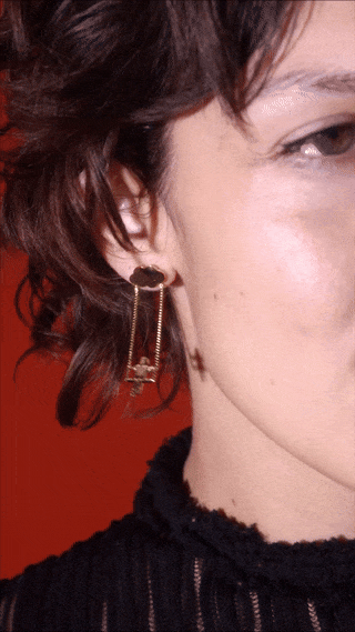 Archie in the Clouds Earrings - Gold