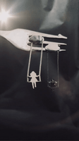 Ivy in the Clouds Earrings - Silver
